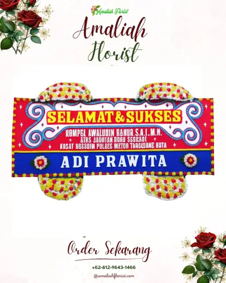 Papan Bunga Ucapan Selamat Kalisemut