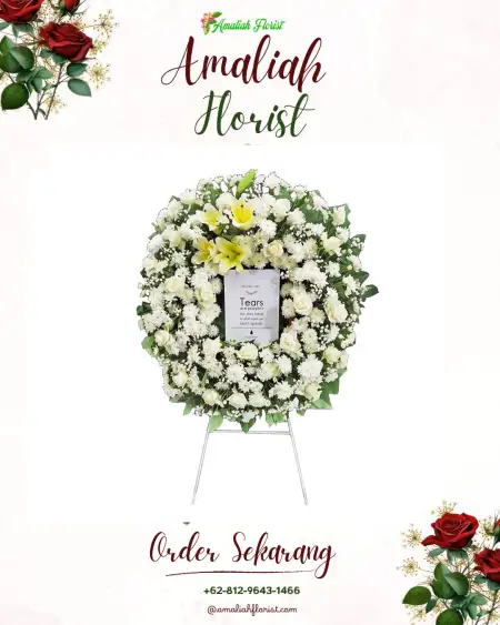 Krans Bunga Duka Kalisemut